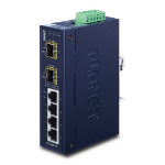 Cablenet IP30 Industrial GigaBit 4 Port + 2 SFP Ethernet Switch