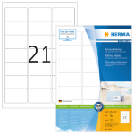 HERMA Address labels Premium A4 63.5x38.1 mm white paper matt 2100 pcs.