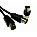 Cables Direct 2TVREV-01K coaxial cable 1 m Black