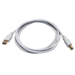 Monoprice 8616 USB cable 72" (1.83 m) USB 2.0 USB A USB B White