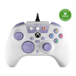Turtle Beach React-R White Wired Gaming Controller with Audio Controls, Mappable Buttons and Textured Grips. Officially Licensed for Xbox Series X or S, Xbox One and PC