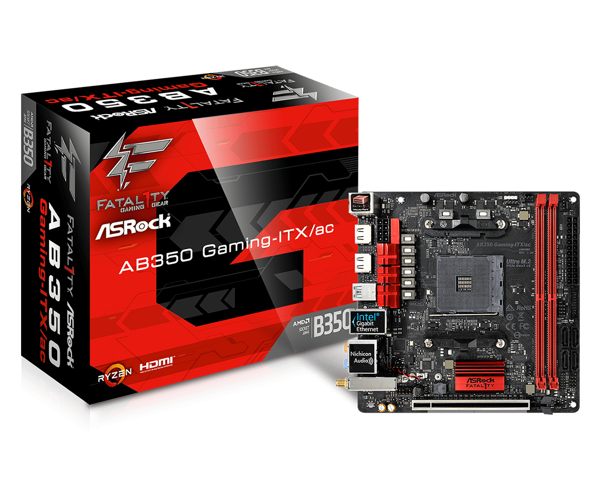 Image of Asrock Fatal1ty AB350 Gaming-ITX/ac AMD B350 Socket AM4 mini ITX