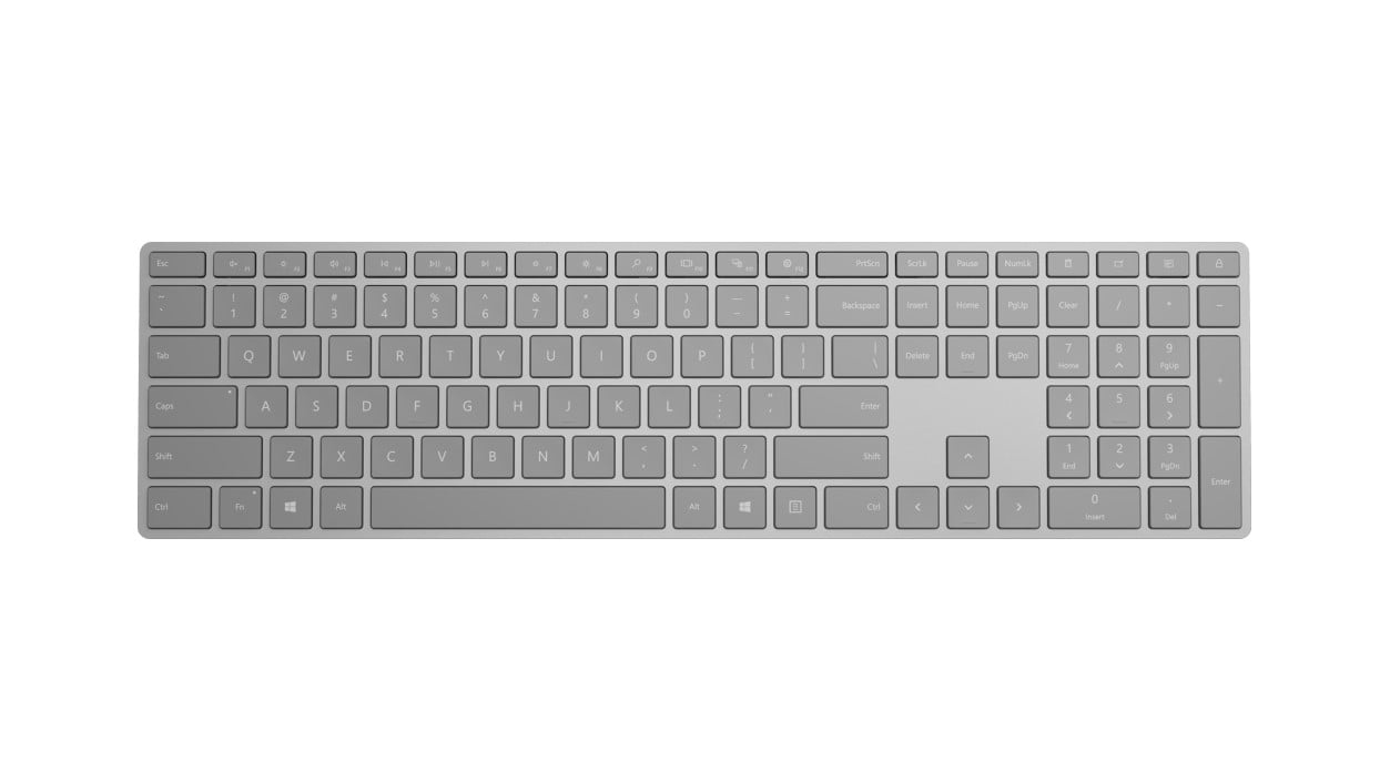 Image of Microsoft Surface keyboard RF Wireless + Bluetooth Spanish Grey