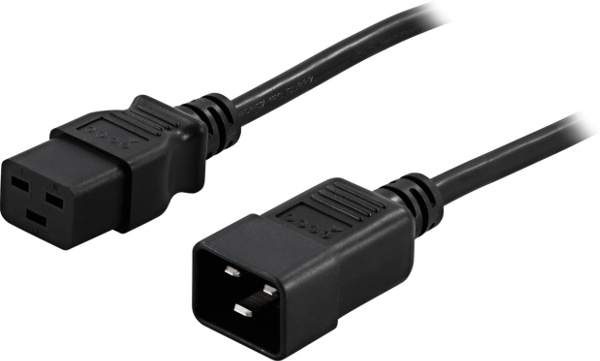 PowerWalker 91010028 power cable Black 1.8 m C19 coupler C20 coupler