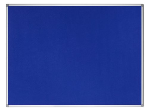 Bi-Office Earth-It Blue Felt Noticeboard Aluminium Frame 900x600mm - FA0343790 DD