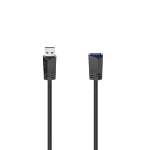 Hama 00200628 USB cable 1.5 m USB A Black