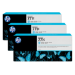 HP Pack de ahorro de 3 cartuchos de tinta DesignJet 771C cian claro de 775 ml
