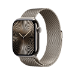 Apple Watch Series 10 GPS + Cellular 46mm Natural Titanium Case with Natural Milanese Loop - S/M