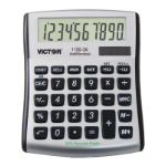 Victor Technology 1100-3A calculator Desktop Basic Silver