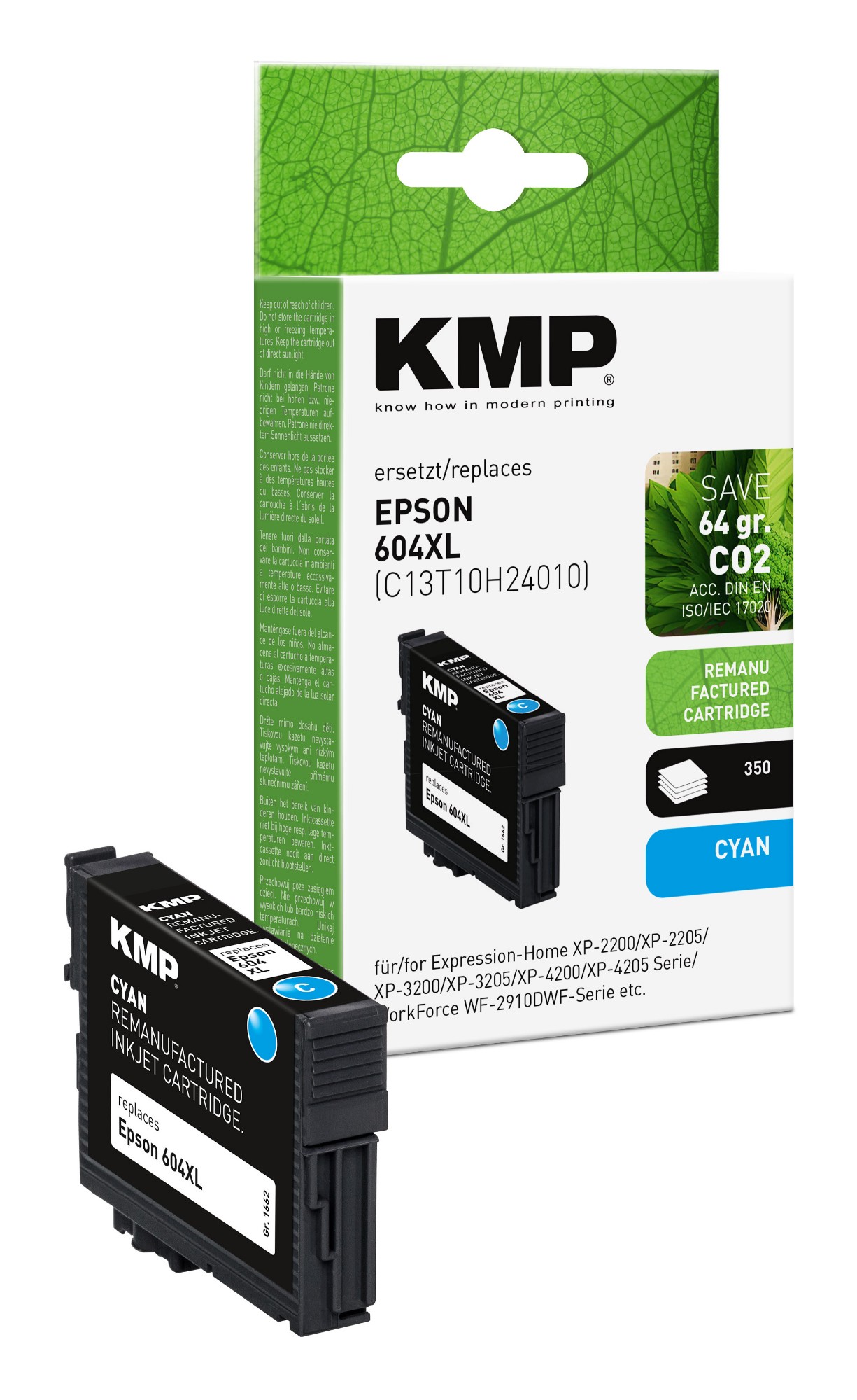 KMP 1662,4003 ink cartridge 1 pc(s) Compatible Cyan