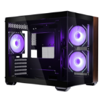 Cooler Master Elite 481 Wood Mini Tower Black