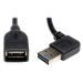 Tripp Lite UR024-18N-RA USB cable USB 2.0 18.1" (0.46 m) USB A Black