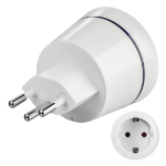 Hama 00121998 power plug adapter Type F Type J (CH) White