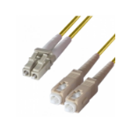 DP Building Systems 9-DX-LC-SC-5-YW fibre optic cable 5 m OS2 Yellow