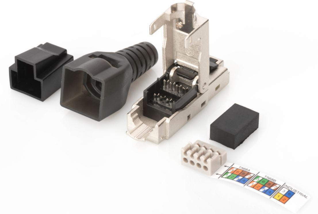 Microconnect KON524TL wire connector RJ-45 Black