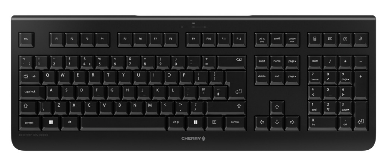 Image of CHERRY KW 3000 keyboard RF Wireless QWERTY English Black