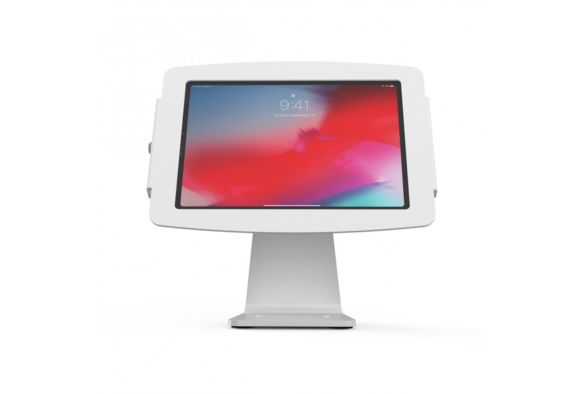 Image of Compulocks iPad 10.2" Space Enclosure Rotating Counter Stand White