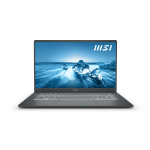 MSI Prestige 15 A12SC-042 Intel® Core™ i7 i7-1280P Laptop 15.6" Full HD 32 GB LPDDR4x-SDRAM 1 TB SSD NVIDIA® GeForce® GTX 1650 Wi-Fi 6E (802.11ax) Windows 11 Pro Carbon, Gray