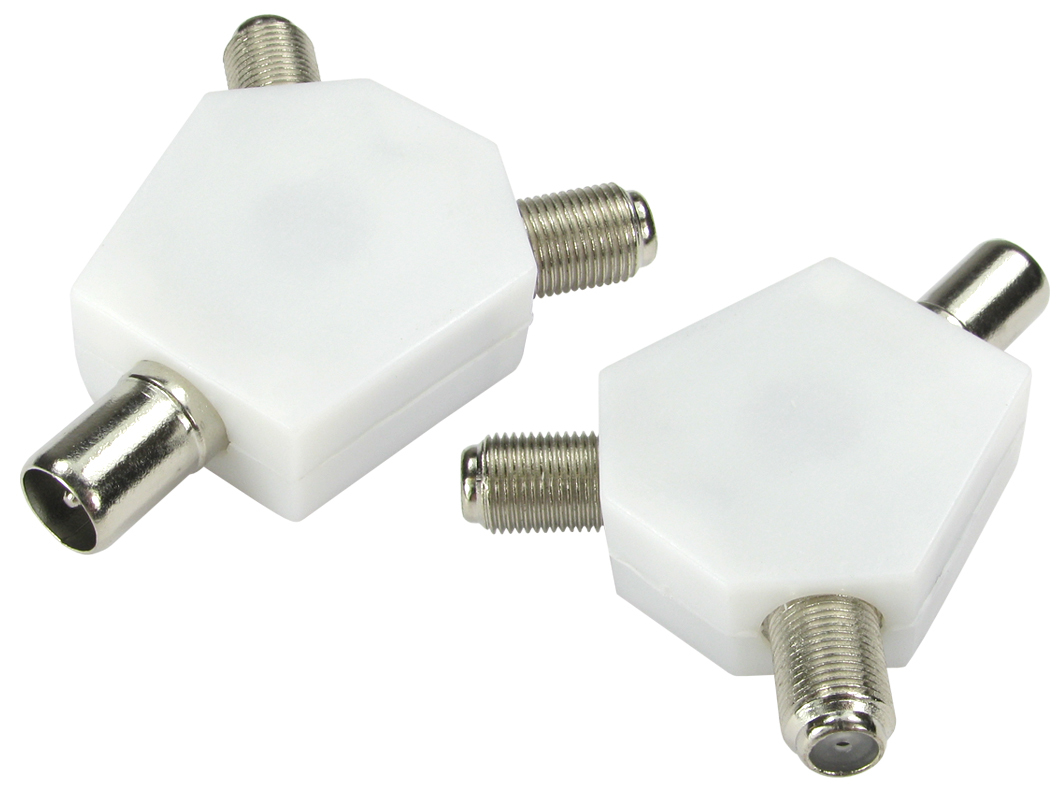Cables Direct 3-FCONNYN cable splitter/combiner White