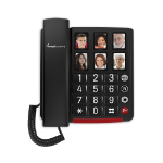 amplicomms Bigtel 40 Plus Analoge telefoon Zwart