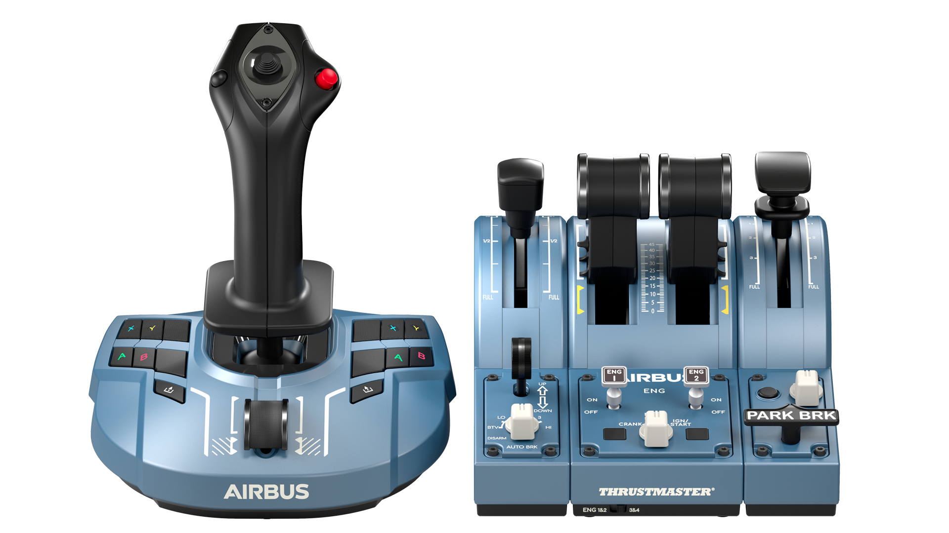 Image of Thrustmaster TCA Captain Pack X Airbus Edition Black, Grey USB...