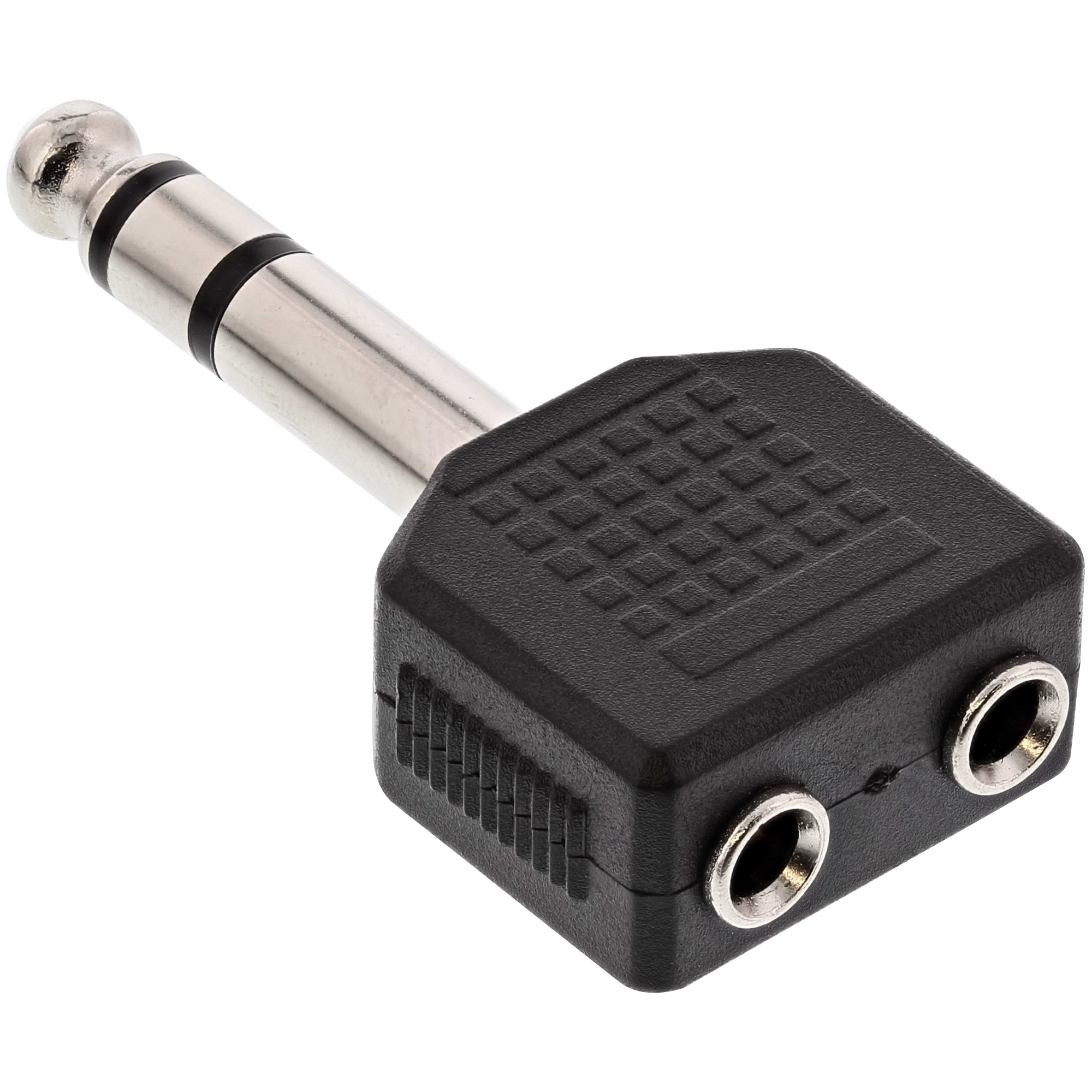 99304 INLINE INC - Audio Adapter, 6,3mm Klinke Stecker Stereo an 2x 3,5mm Klinke Buchse, Stereo