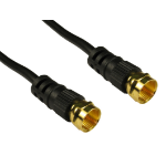 Cables Direct Coaxial F 20m coaxial cable Black