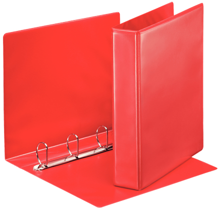 Image of Esselte panorama ringband ring binder A4 Red