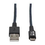 Tripp Lite U050-010-GY-MAX USB cable USB 2.0 118.1" (3 m) USB A Micro-USB B Gray