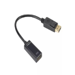 JLC 4K DisplayPort (Male) to HDMI (Female) Adapter - 23cm - Black