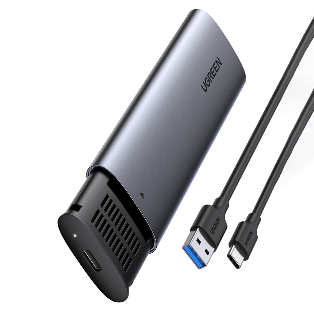 10903-ugreen UGREEN Hard drive compartment M.2 B-Key SATA 3.0 5Gbps + USB-C Cable