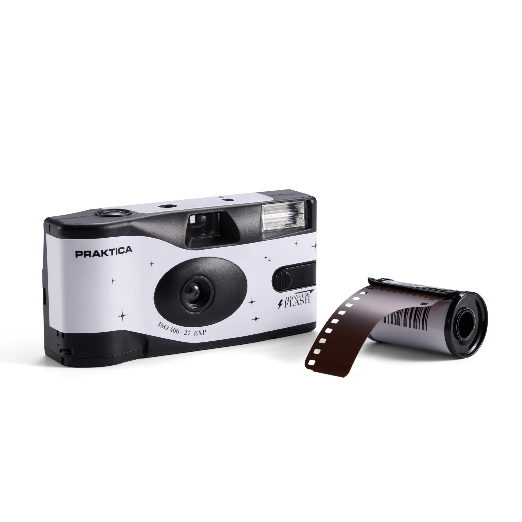 Praktica Single Use Disposable Film Camera with Flash - Wedding White - Single