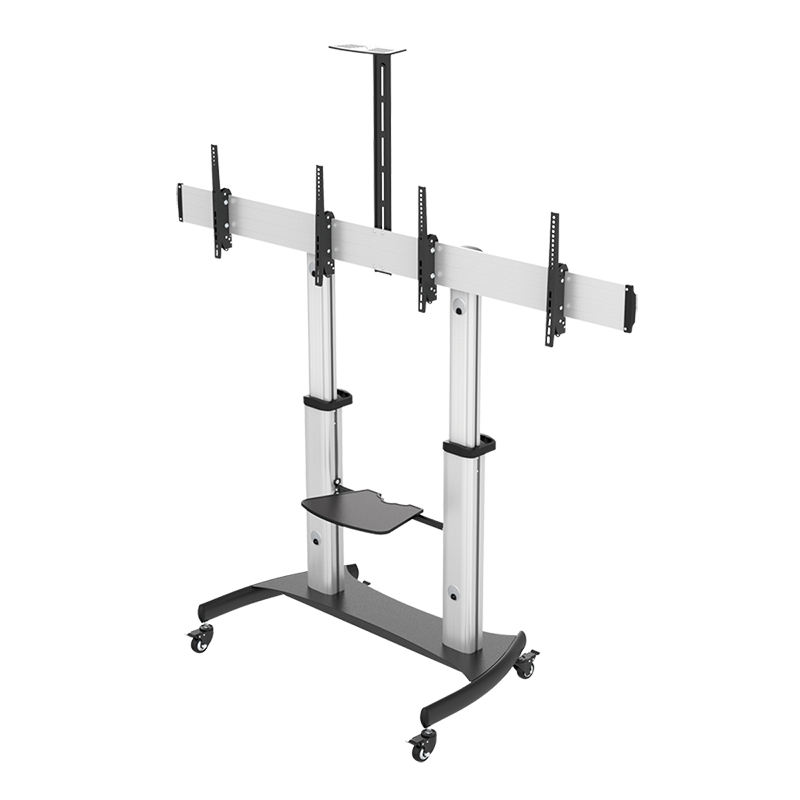 Image of LogiLink Display cart, Dual Monitor, 37" - 60", silver