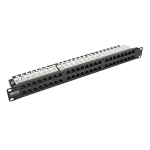 Tripp Lite N052-048-1U 48-Port 1U Rack-Mount High-Density UTP 110-Type Patch Panel, RJ45 Ethernet, 568B, Cat5/5e, TAA