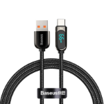 Baseus CASX020001 USB cable 1 m USB A USB C Black