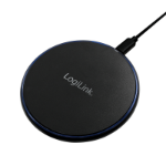 LogiLink PA0178 mobile device charger Smartphone, Tablet Black USB Wireless charging Fast charging Indoor