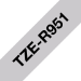 Brother TZE-R951 DirectLabel black on silver textil 24mm x 4m for Brother P-Touch TZ 3.5-24mm/HSE/36mm/6-24mm/6-36mm