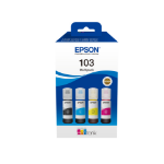 Epson C13T00S64A/103 Ink bottle multi pack Bk,C,M,Y, 4x4.5K pages 70ml Pack=4 for Epson L 1110