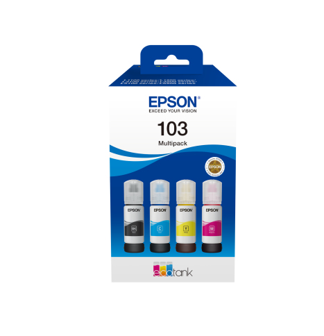 Image of Epson C13T00S64A/103 Ink bottle multi pack Bk,C,M,Y, 4x4.5K pages...