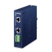 PLANET IP30 Industrial Single-Port 10Gbps 802.3bt PoE++ Splitter network splitter Power over Ethernet (PoE) Blue