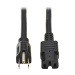 Tripp Lite P019-004 power cable Black 48" (1.22 m) C15 coupler NEMA 5-15P
