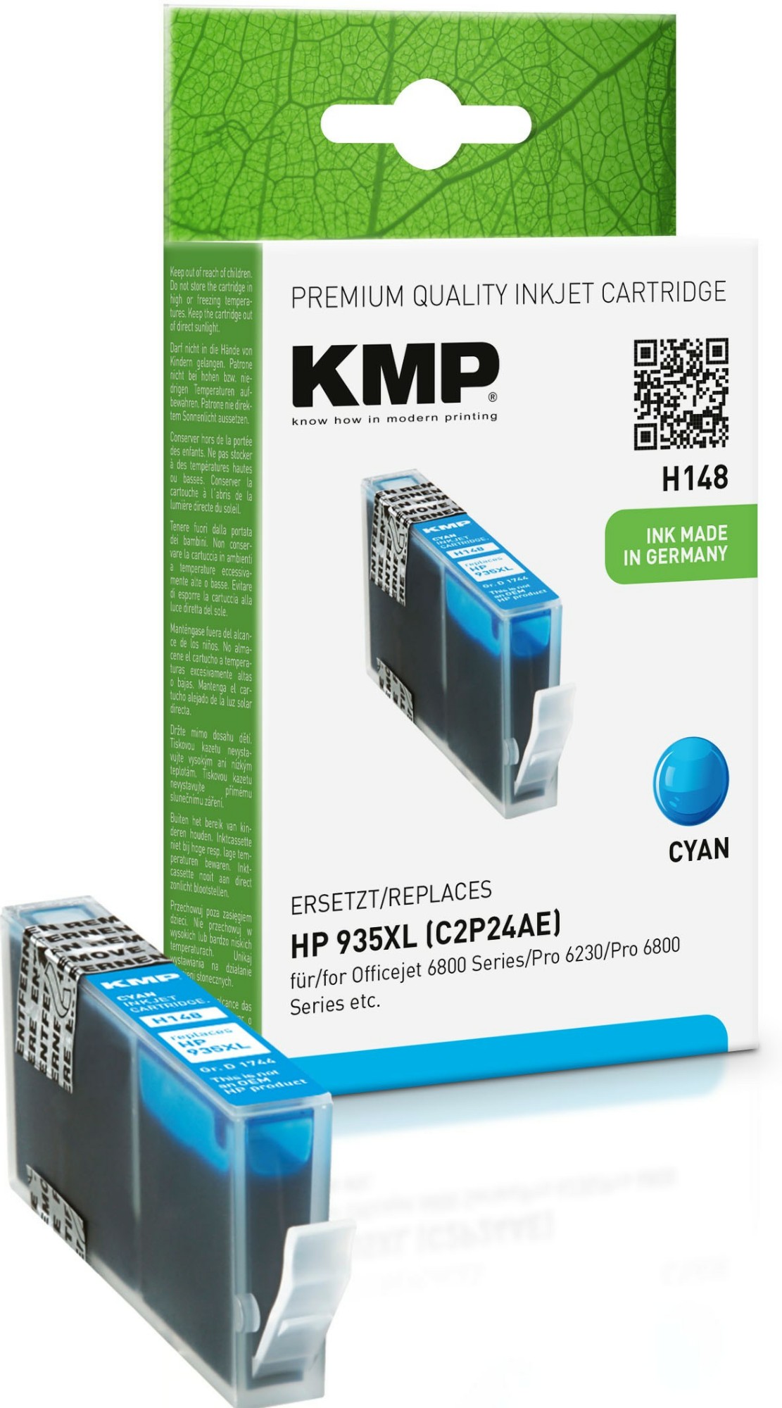KMP H148 ink cartridge High (XL) Yield Cyan