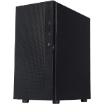 CIT Silent ES Black ATX Mid-Tower Low Noise Computer Case with 2 x 120mm PWM Cooling Fans Included & Sound Dampening Internal Matting Panels | Black