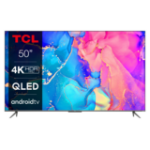 TCL C63 Series 50C635K TV 127 cm (50") 4K Ultra HD Smart TV Wi-Fi Silver, Stainless steel
