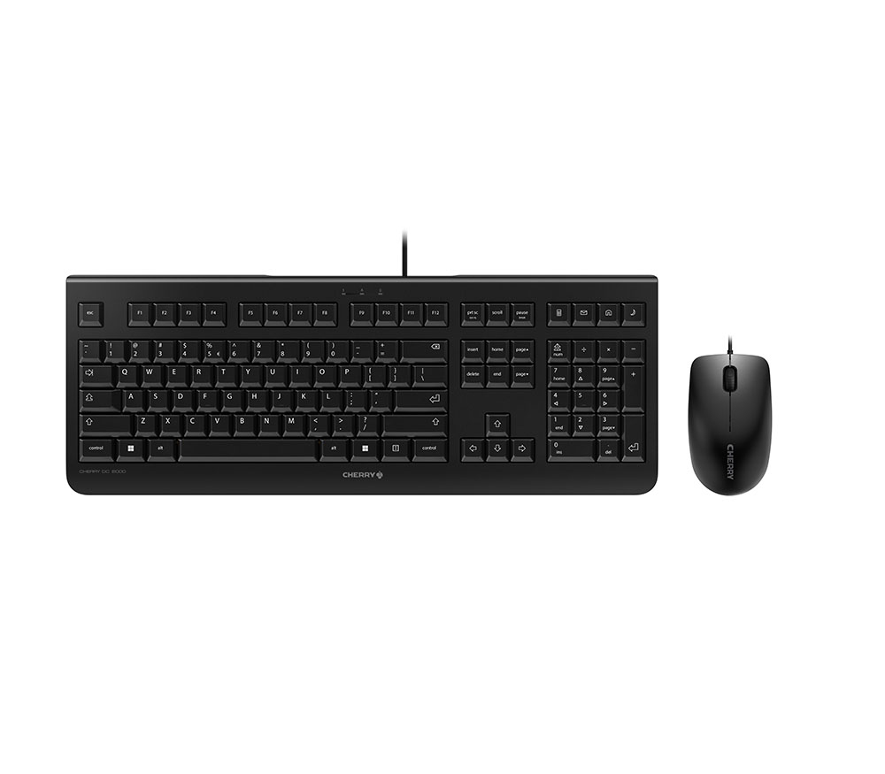 Image of CHERRY DC 2000 keyboard Mouse included USB QWERTY US English Black