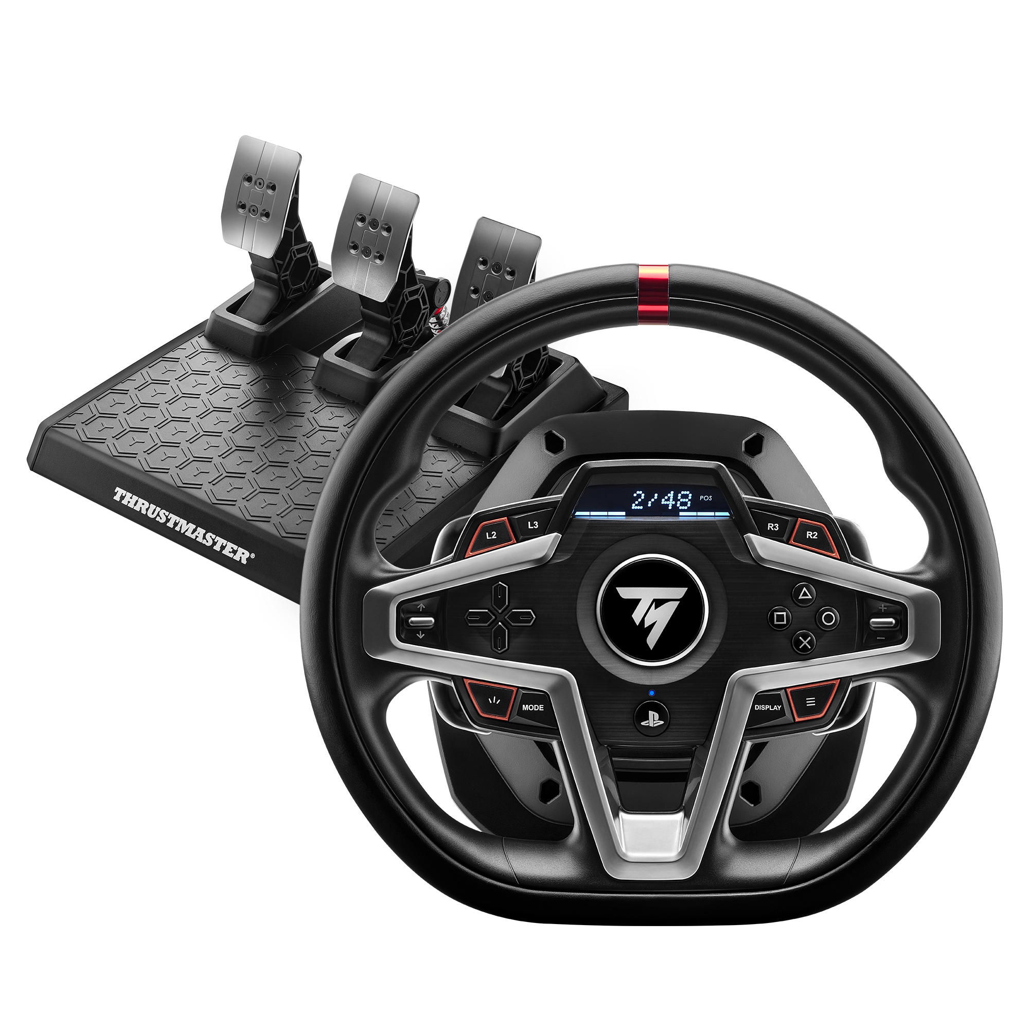 Image of Thrustmaster T248 Black Steering wheel + Pedals PC, PlayStation 4,...