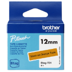 Brother BTAG-T31 DirectLabel-etikettes black on orange 12mm x 4m for Brother Btag 12mm