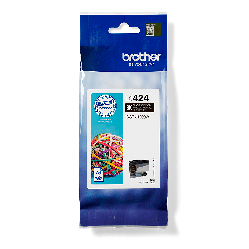 Image of Brother LC-424BK Ink cartridge black, 750 pages ISO/IEC 19752 for...