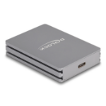 DeLOCK 91012 geheugenkaartlezer USB 3.2 Gen 2 (3.1 Gen 2) Type-C Grijs