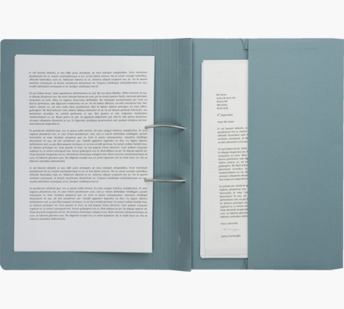 Image of Exacompta TPFM-BLUZ folder Manila hemp Blue A4